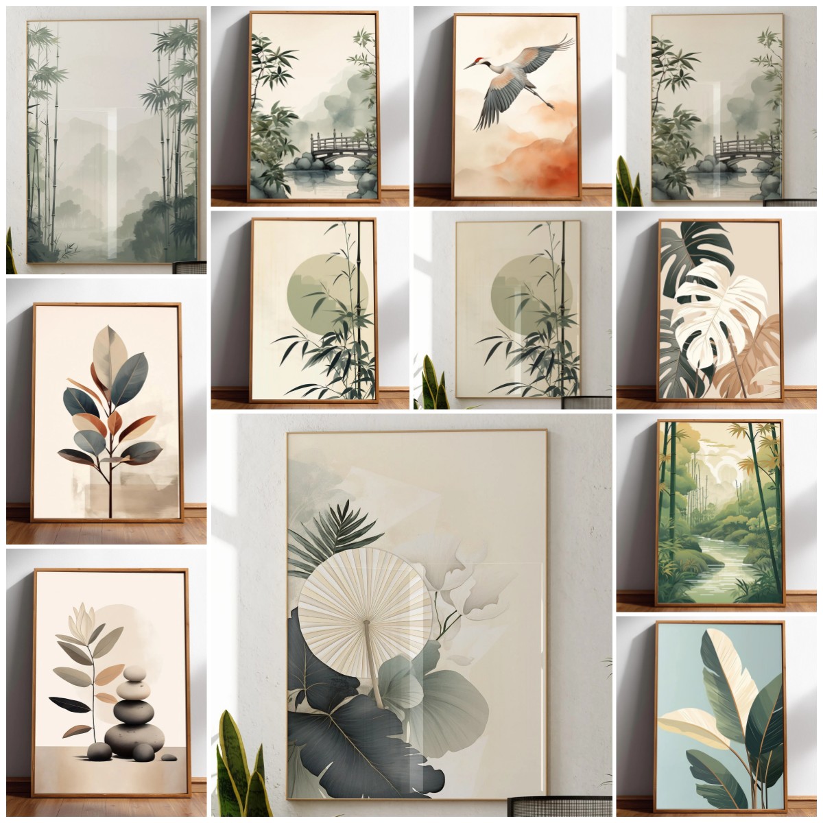 Japandi Wall Art Minimal Botan - Japanese Zen Lifestyle incelemesi ve fiyatı