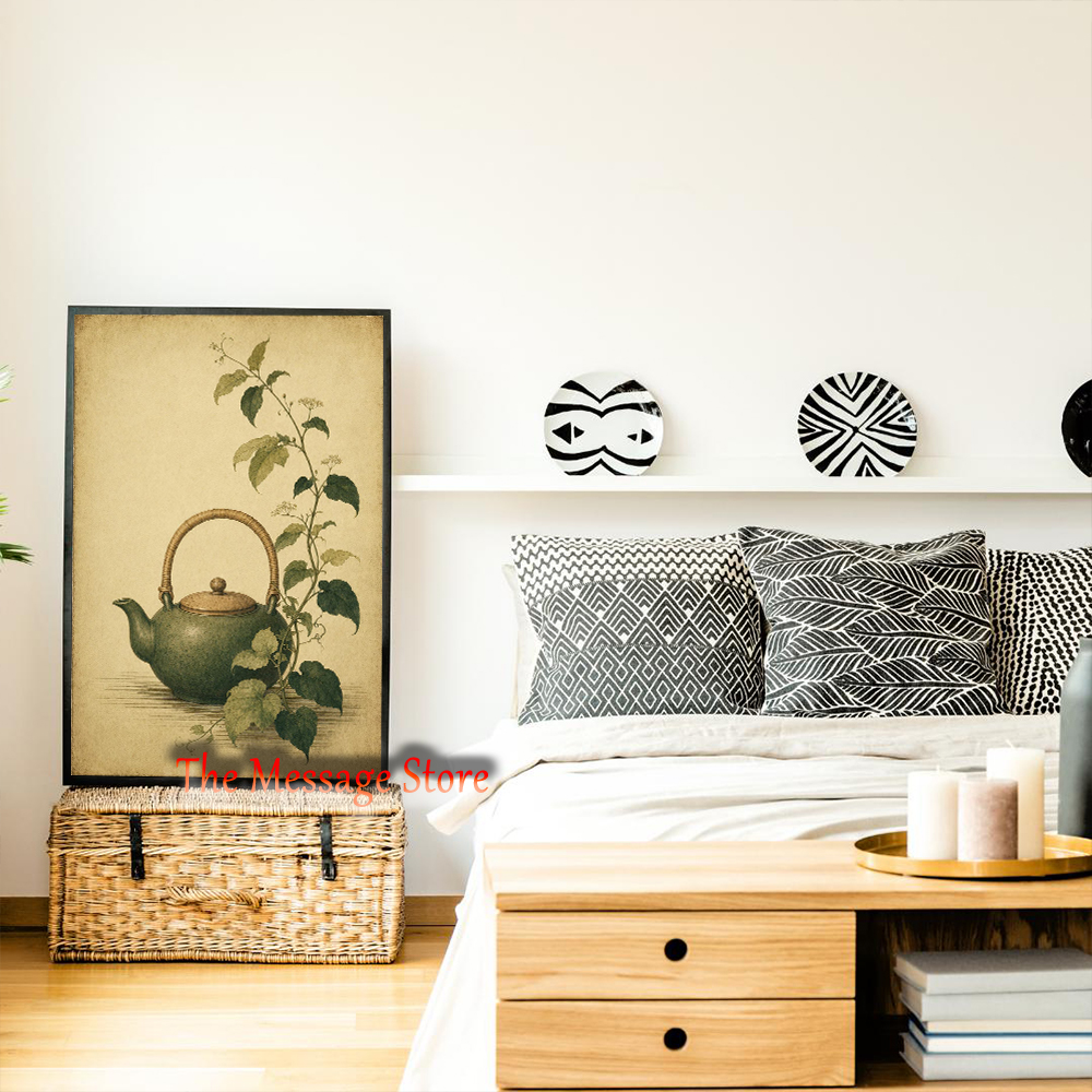Japanese Teapot Art Minimalist - Japanese Zen Lifestyle incelemesi ve fiyatı