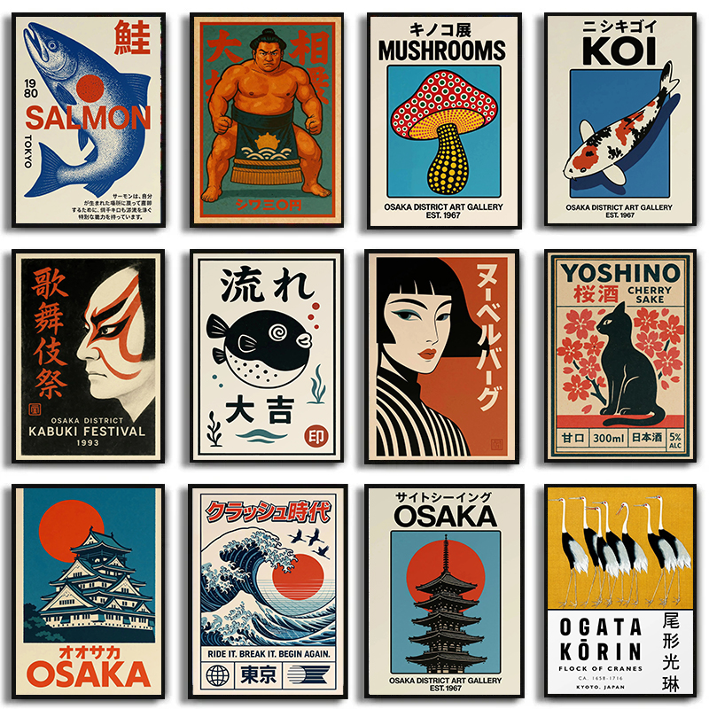 Vintage Japan Traveling Art Os - Japanese Zen Lifestyle incelemesi ve fiyatı