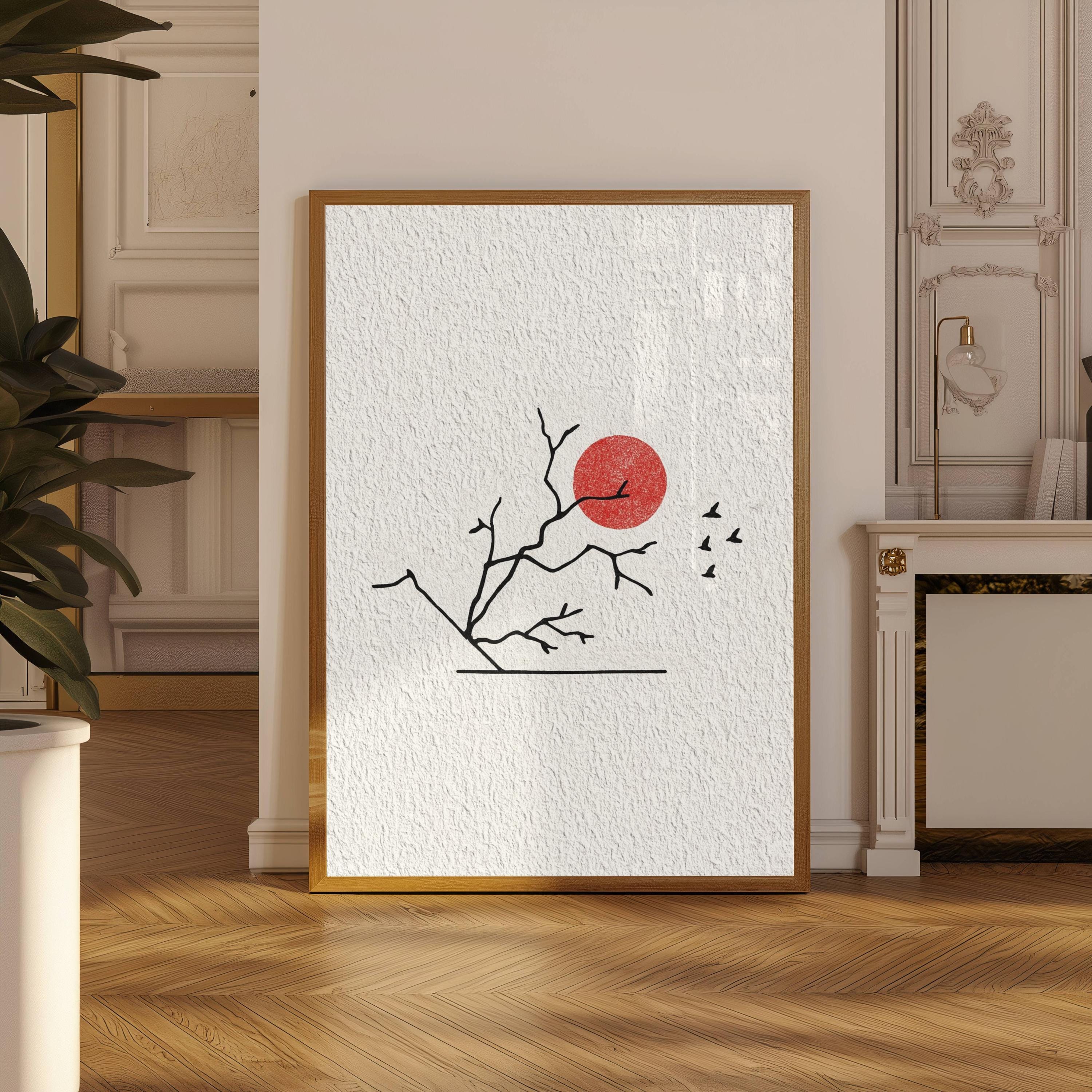 Minimalist Japanese Ink Poster - Japanese Zen Lifestyle incelemesi ve fiyatı