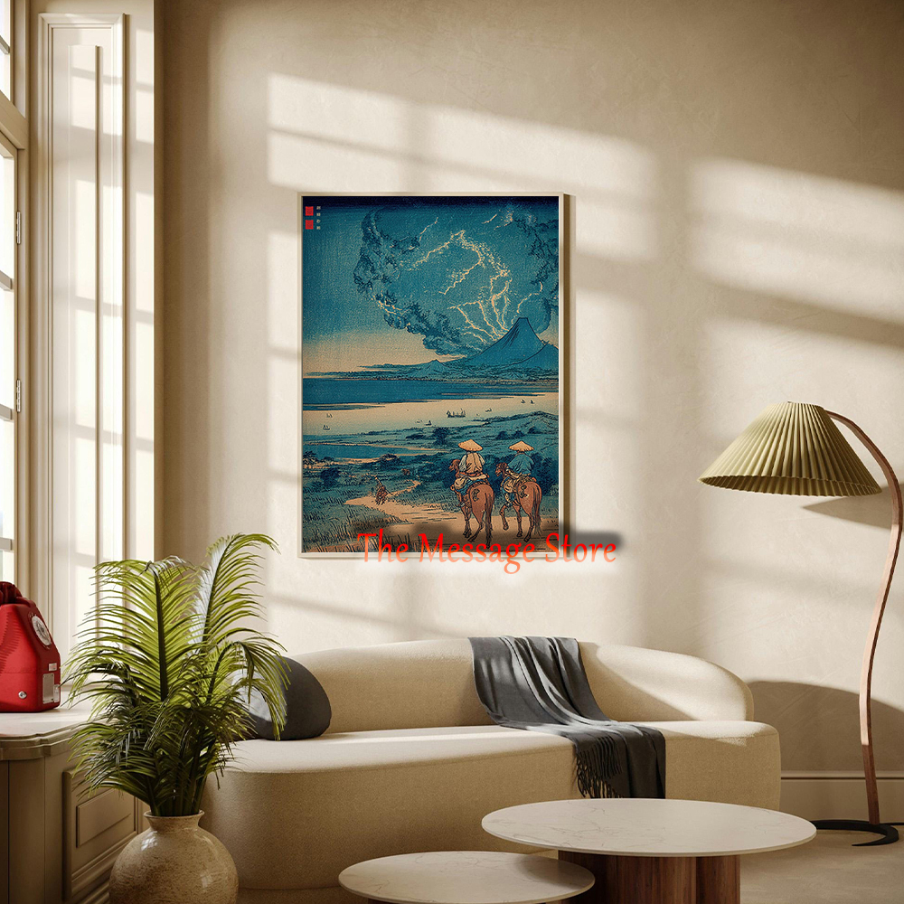 Retro Fuji Japanese Landscape  - Japanese Zen Lifestyle incelemesi ve fiyatı
