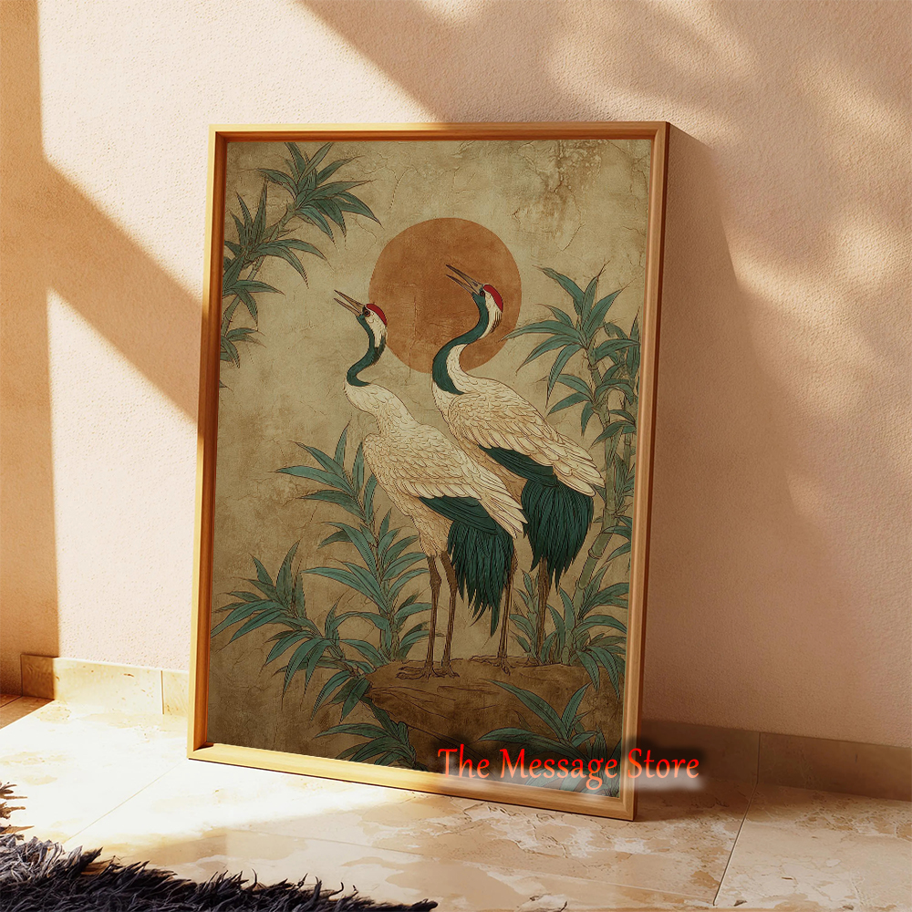 Traditional Nature Crane Birds - Japanese Zen Lifestyle incelemesi ve fiyatı