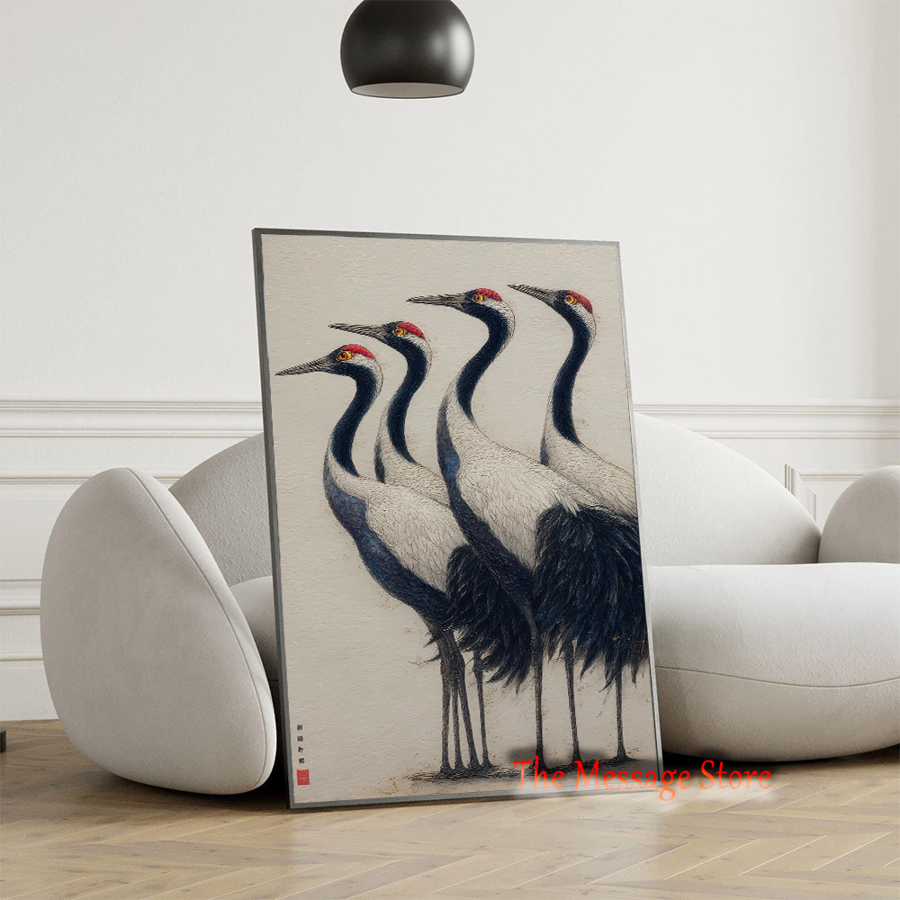 Traditional Nature Crane Birds - Japanese Zen Lifestyle incelemesi ve fiyatı
