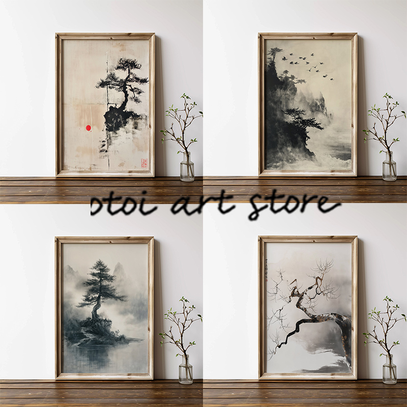 Japanese Ink Style Zen Bonzai  - Japanese Zen Lifestyle incelemesi ve fiyatı