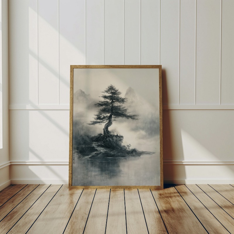 Japanese Ink Style Zen Bonzai  - Japanese Zen Lifestyle incelemesi ve fiyatı