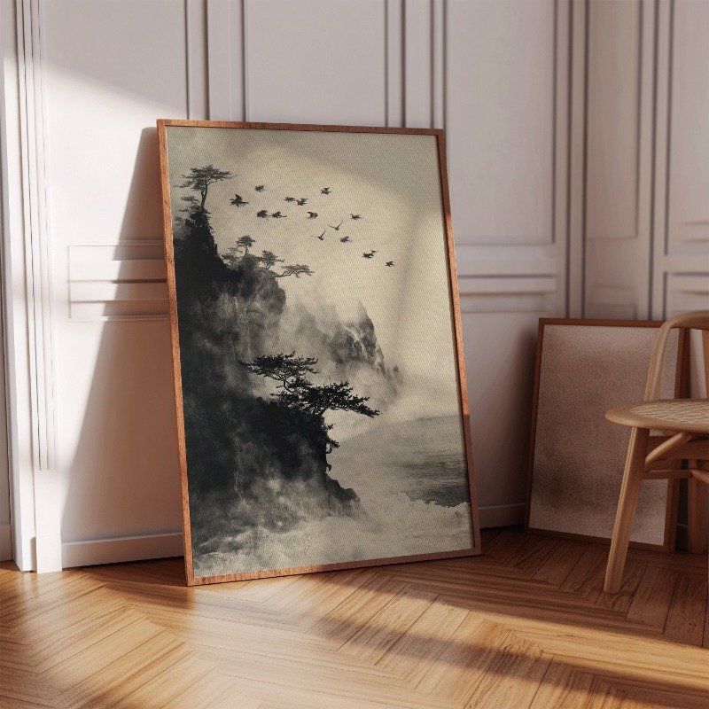 Japanese Ink Style Zen Bonzai  - Japanese Zen Lifestyle incelemesi ve fiyatı